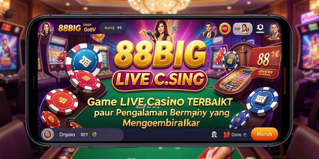Tampilan gameplay Live Casino yang mendebarkan di 88BIG.