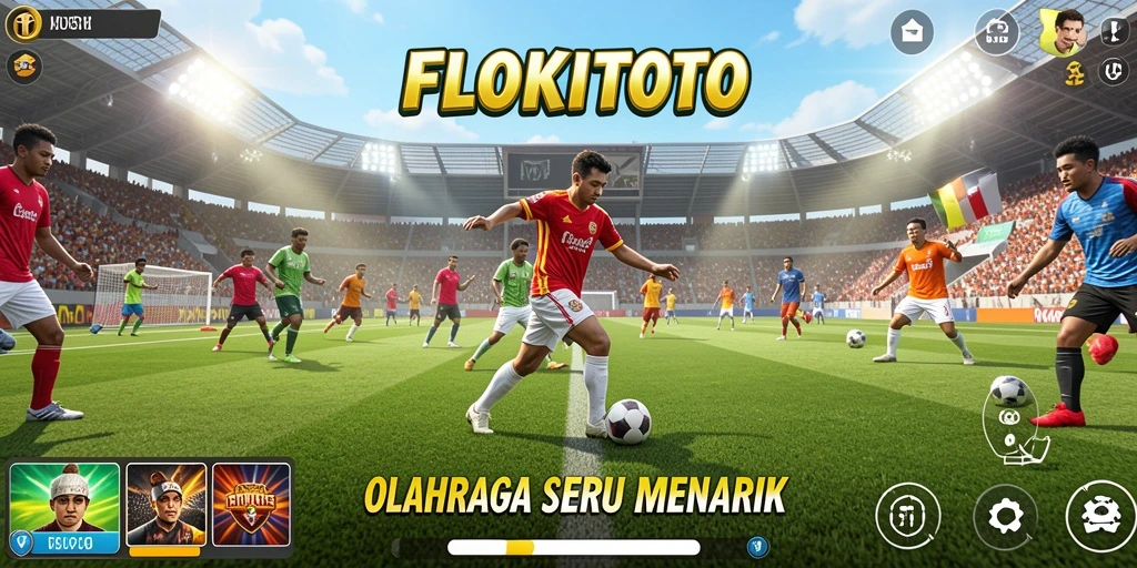 Tampilan gameplay FLOKITOTO yang mendebarkan dan seru.
