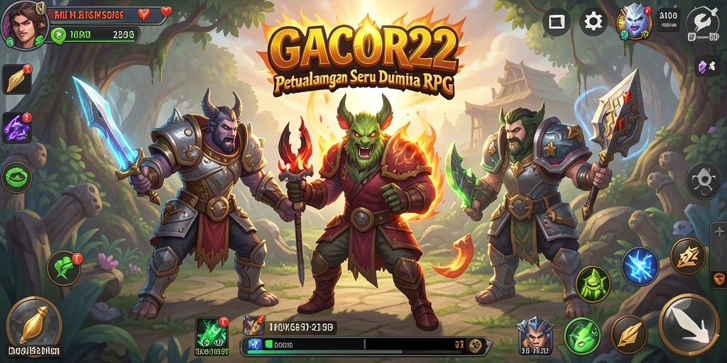 Tampilan permainan RPG yang memukau dalam GACOR22.