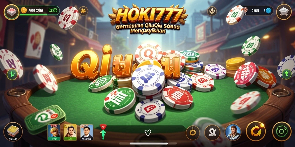 Tampilan gameplay seru QiuQiu di HOKI777.