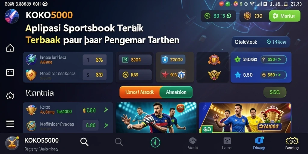 Tampilan antarmuka permainan KOKO5000 yang menarik dan interaktif.