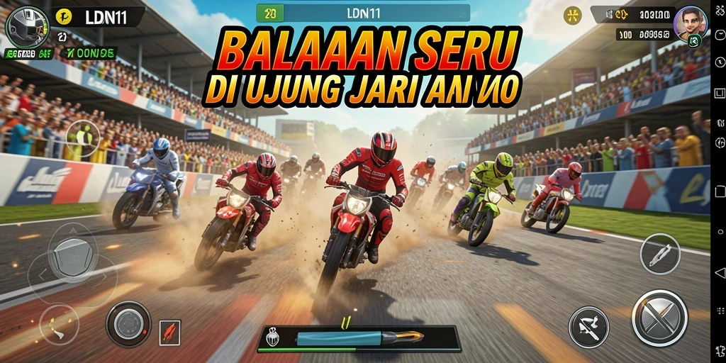 Screenshot LDN11 menampilkan momen balapan yang mendebarkan dan mobil yang dipersonalisasi.