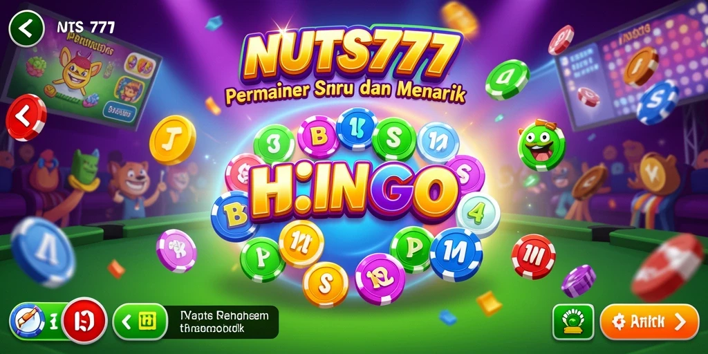 Tampilan gameplay seru di NUTS777 saat bermain Bingo.