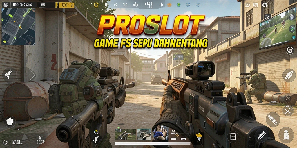 Gameplay menegangkan dalam pertempuran FPS yang seru.