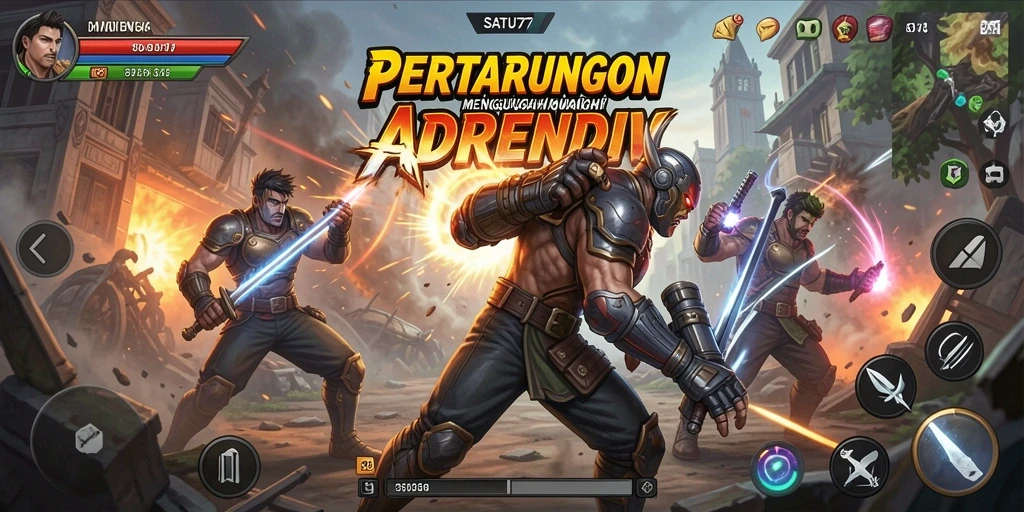 Tampilan mendebarkan dari gameplay SATU77 yang penuh aksi.