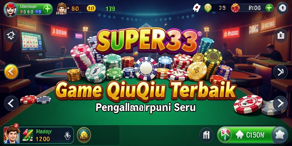 Tangkapan layar SUPER33 menunjukkan gameplay QiuQiu yang menarik.