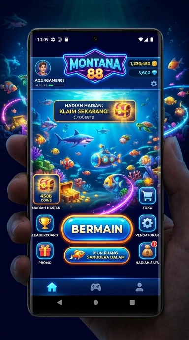 Tampilan seperti layar beranda aplikasi montana88.